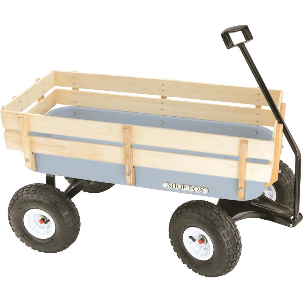 Heavy Duty Wagon with 10 in Wheels & High Wooden Sides D3244