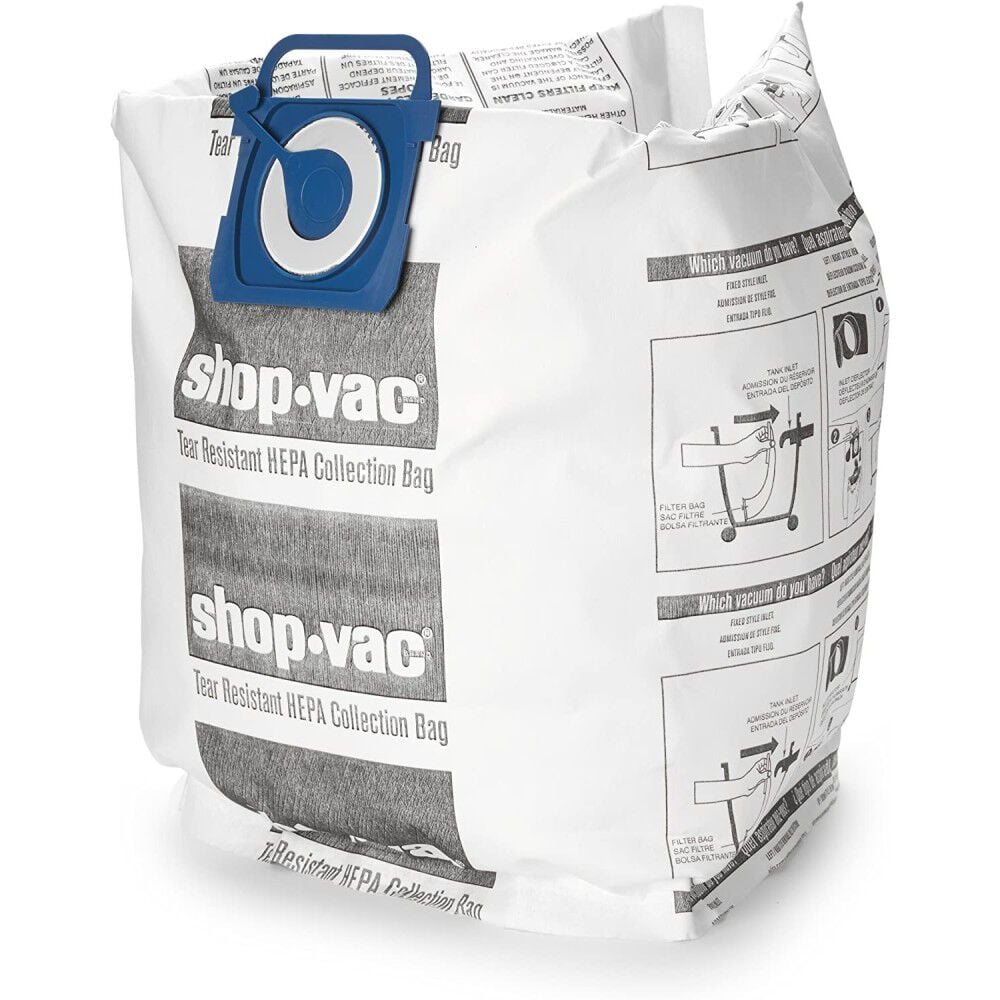 5-10 Gallon Tank HEPA Tear Resistant Collection Bag 2pk 9021733