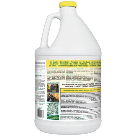 Green Industrial Cleaner and Degreaser Lemon Scent 1 Gallon 676-3010200614010
