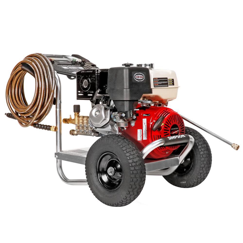 Aluminum 4200 PSI at 4.0 GPM HONDA GX390 with CAT Triplex Plunger Pump Cold Water Professional Gas Pressure Washer (49-State) 60688