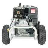 Aluminum Water Blaster 4200 PSI at 4.0 GPM HONDA GX390 with AAA Triplex Plunger Pump Cold Water Professional Belt Drive Gas Pressure Washer (49-State) 60827