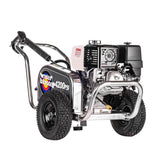 Aluminum Water Blaster 4200 PSI at 4.0 GPM HONDA GX390 with CAT Triplex Plunger Pump Cold Water Professional Belt Drive Gas Pressure Washer (49-State) 60828