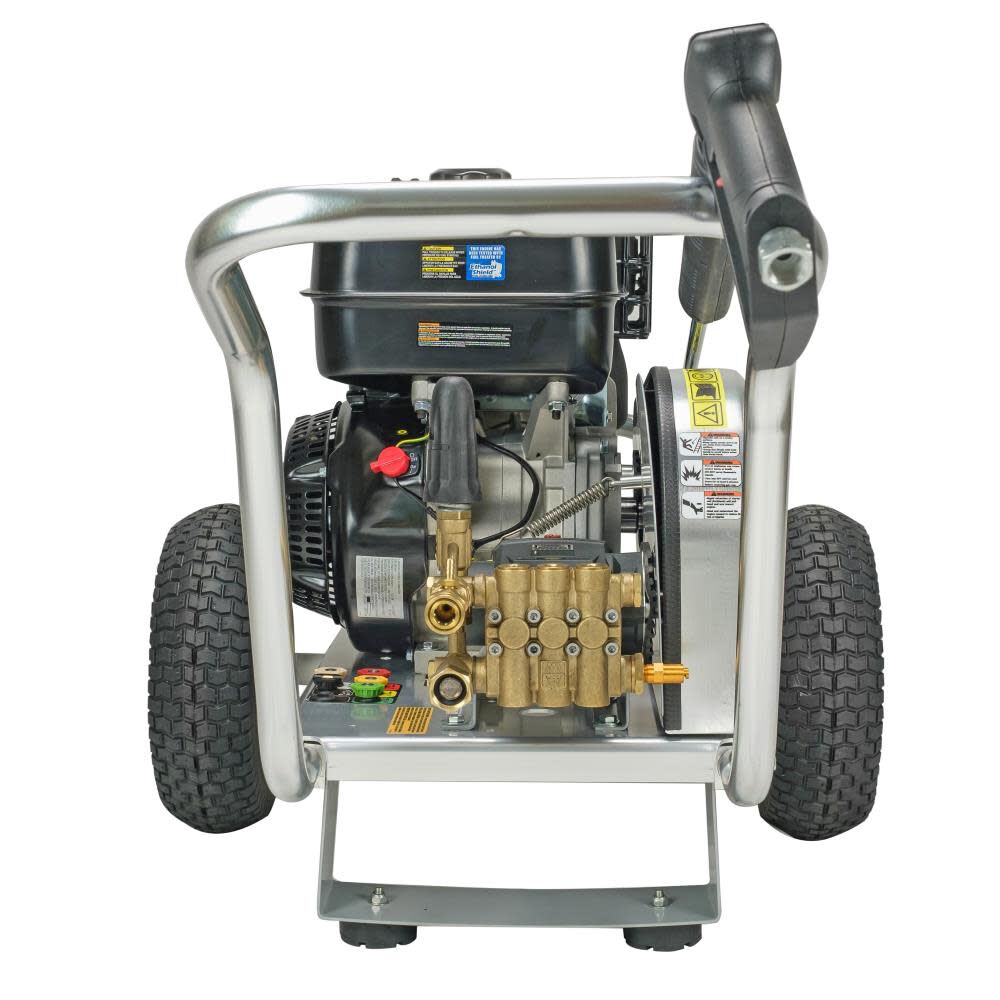 Aluminum Water Blaster 4400 PSI at 4.0 GPM 420 with AAA Triplex Plunger Pump Cold Water Professional Belt Drive Gas Pressure Washer (49-State) 60825