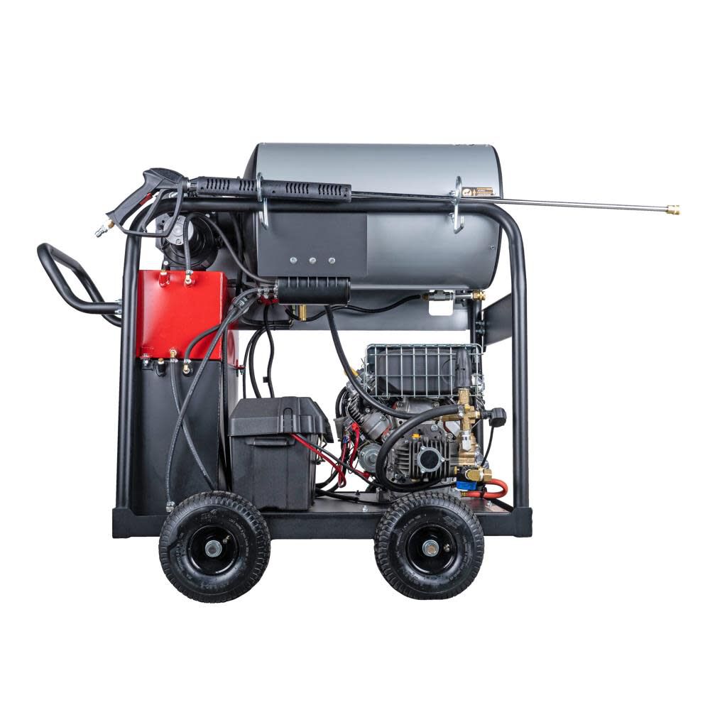 Big Brute 4000 PSI at 4.0 GPM VANGUARD V-Twin with COMET Triplex Plunger Pump Hot Water Professional Gas Pressure Washer BB65105-V