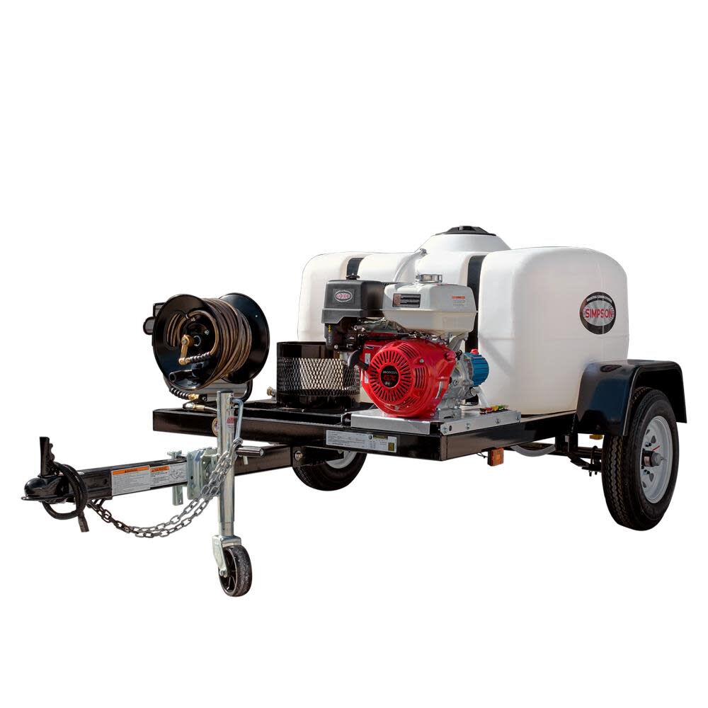 Cold Water Professional Gas Pressure Washer Trailer 4200 PSI 95002