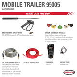 Hot Water Professional Gas Pressure Washer Trailer 4000 PSI 95005