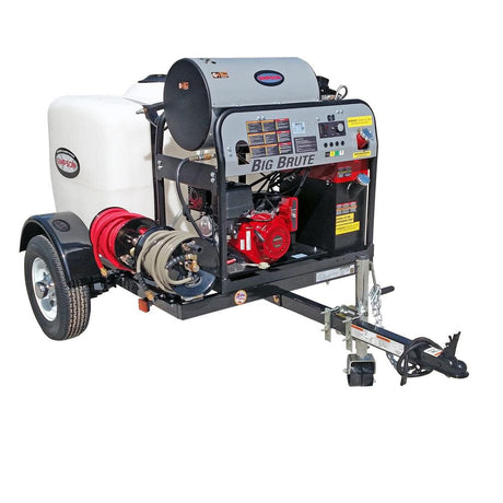 Hot Water Professional Gas Pressure Washer Trailer 4000 PSI 95005