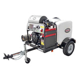 Hot Water Professional Gas Pressure Washer Trailer 4000 PSI 95006