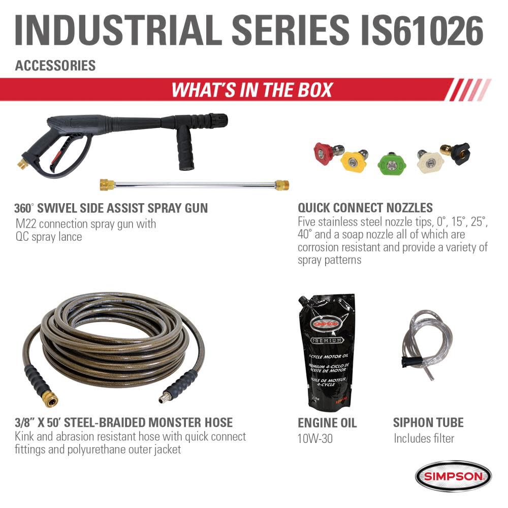 Industrial Pressure Washer 3500PSI 4.0GPM - 49 State Certified IR61026