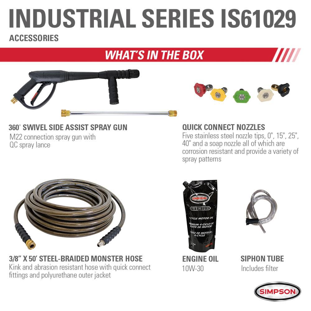 Industrial Pressure Washer 4400PSI 4.0GPM - 50 State Certified IR61029