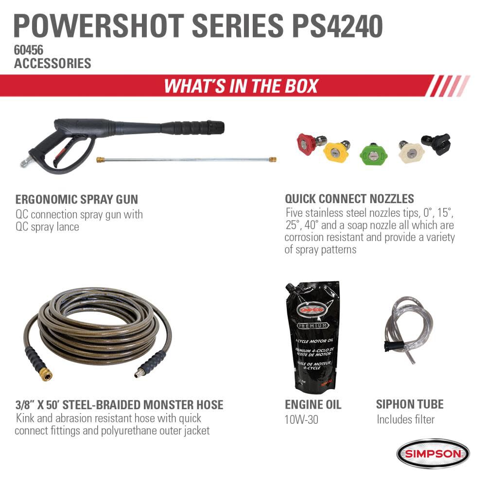 PowerShot 4200 PSI at 4.0 GPM HONDA GX390 with AAA Industrial Triplex Pump Cold Water Professional Gas Pressure Washer (49-State) 60456