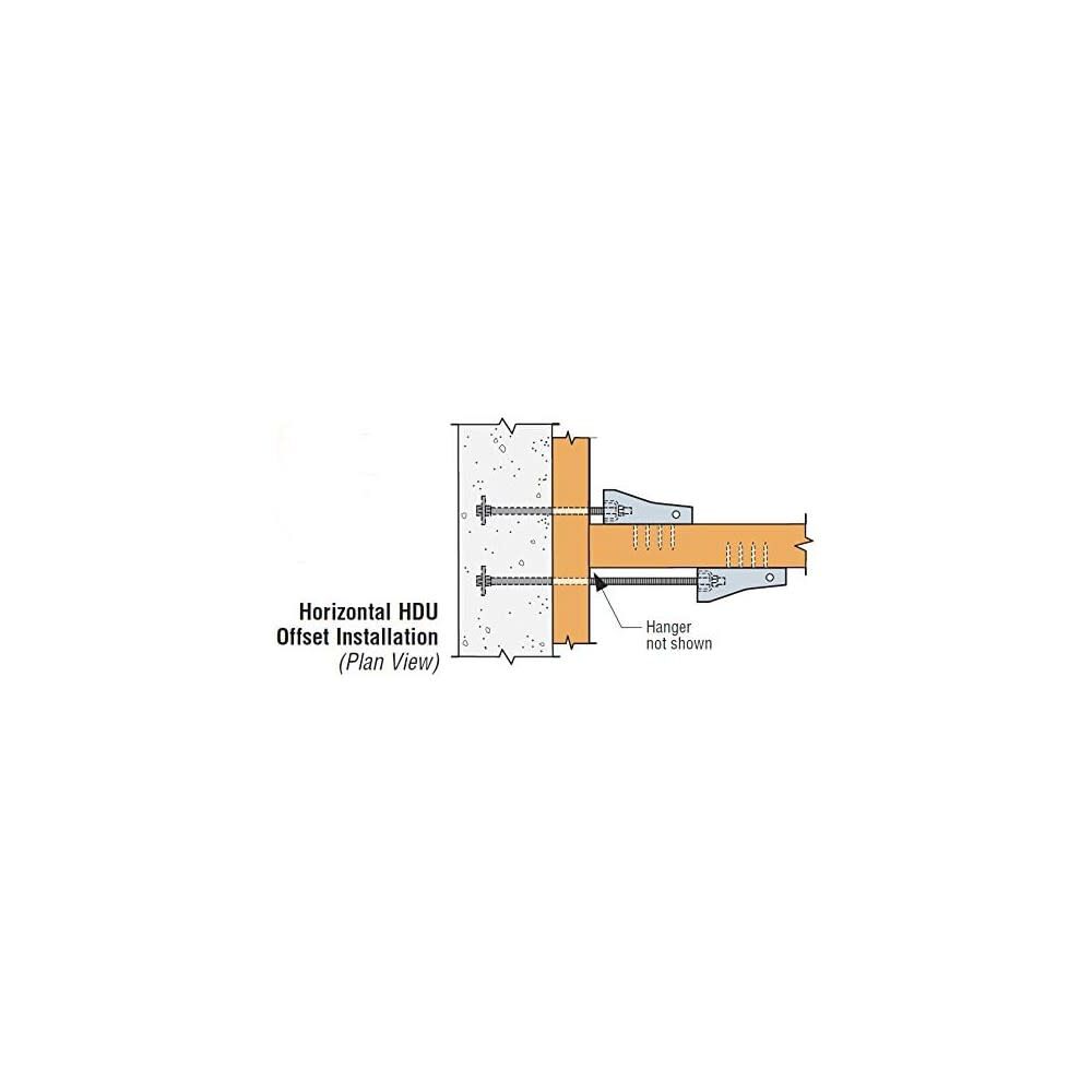 10 Gauge Galvanized Predeflected Holdown with 30ct SDS Screws HDU11-SDS2.5