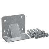 14 Gauge Zinc Galvanized Hurricane Gusset Angle Kit with Screws HGA10KT