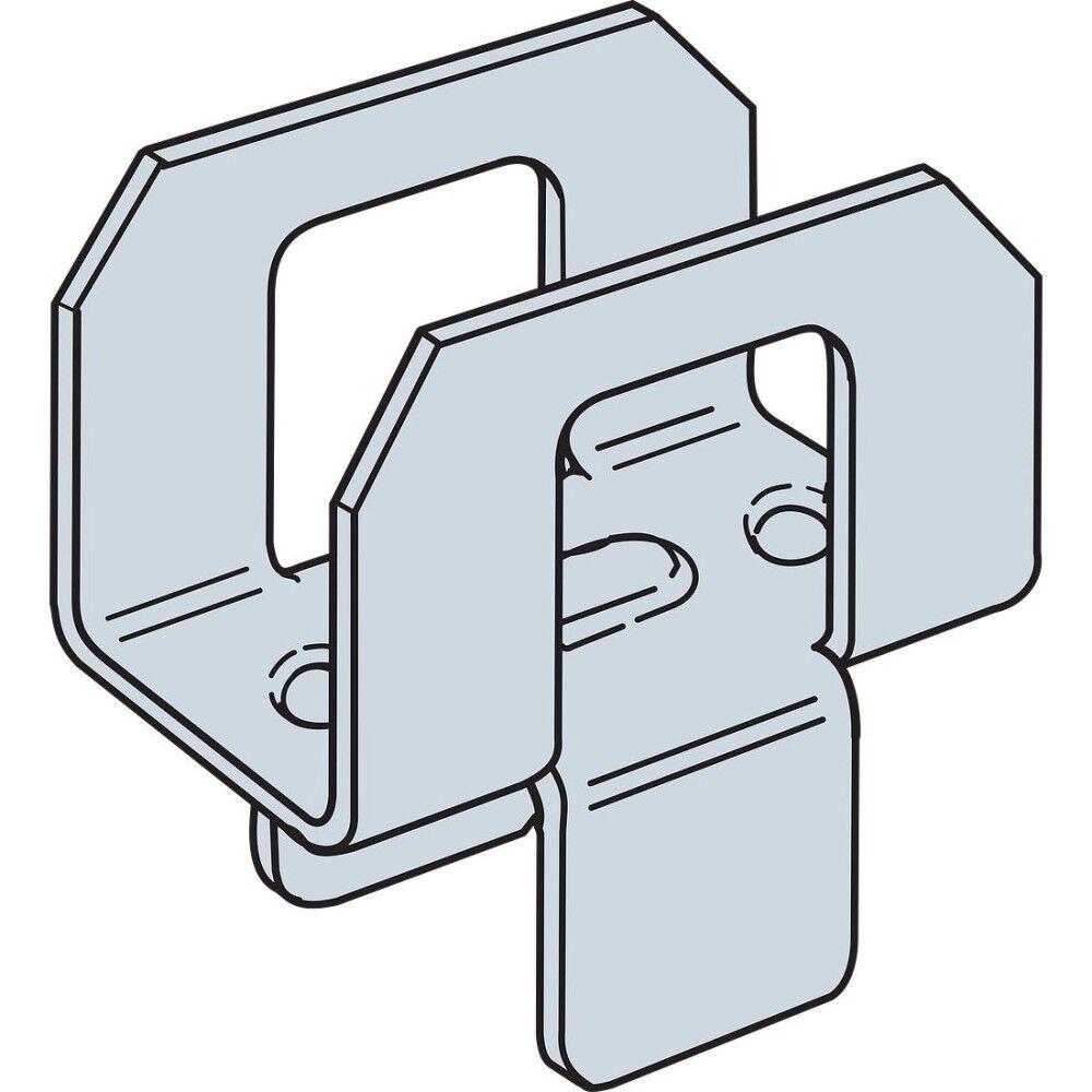 Strong-Tie 20 Gauge 1/2 In. Zinc Galvanized G90 Panel Sheathing Clip PSCL 1/2