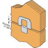 20 Gauge 5/8 In. Zinc Galvanized G90 Panel Sheathing Clip PSCL 5/8