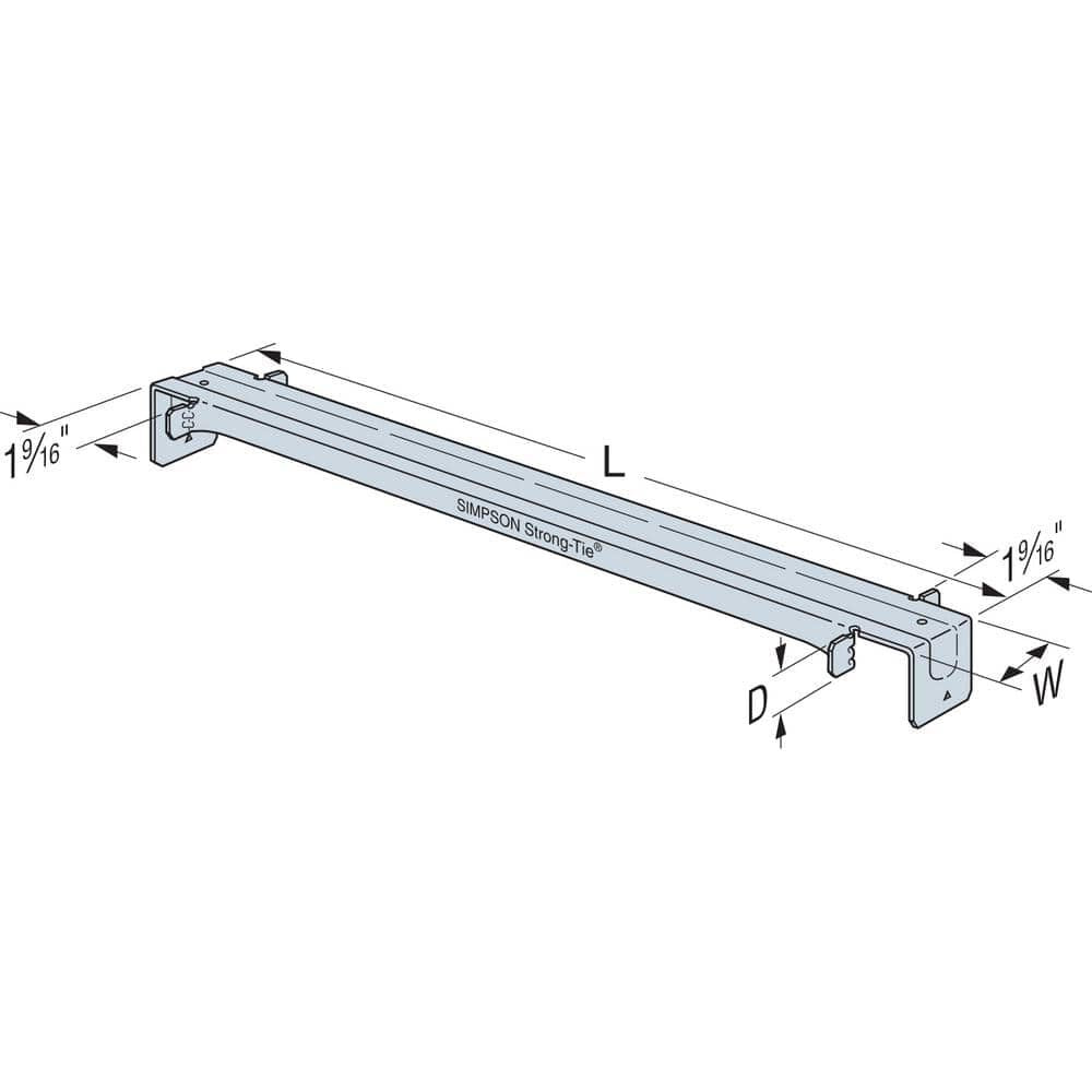 22 Gauge Zinc Galvanized G90 Truss Spacer-Restraint TSBR2-24