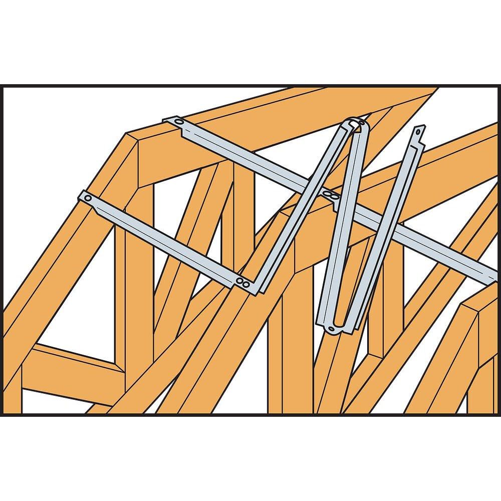 24 Gauge 1-1/2 In. x 10 Ft. Galvanized Truss Spacer TSF2-24