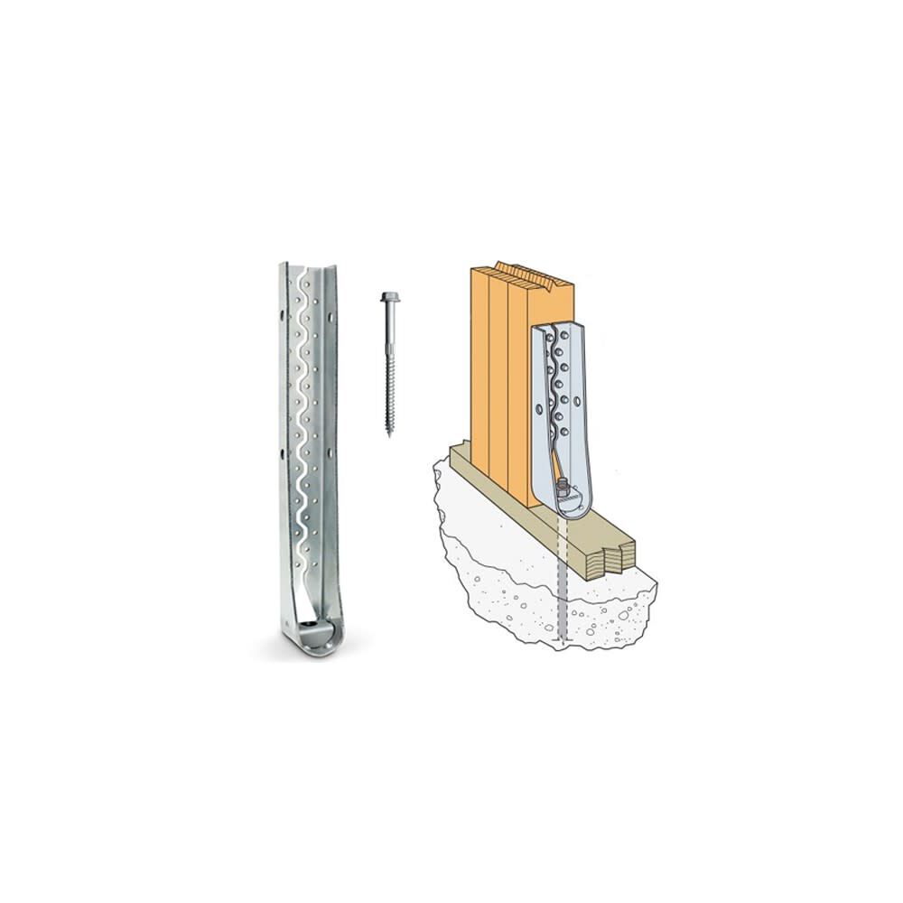 7 Gauge Galvanized G90 Predeflected Holdown with 36ct SDS Screws HDU14-SDS2.5