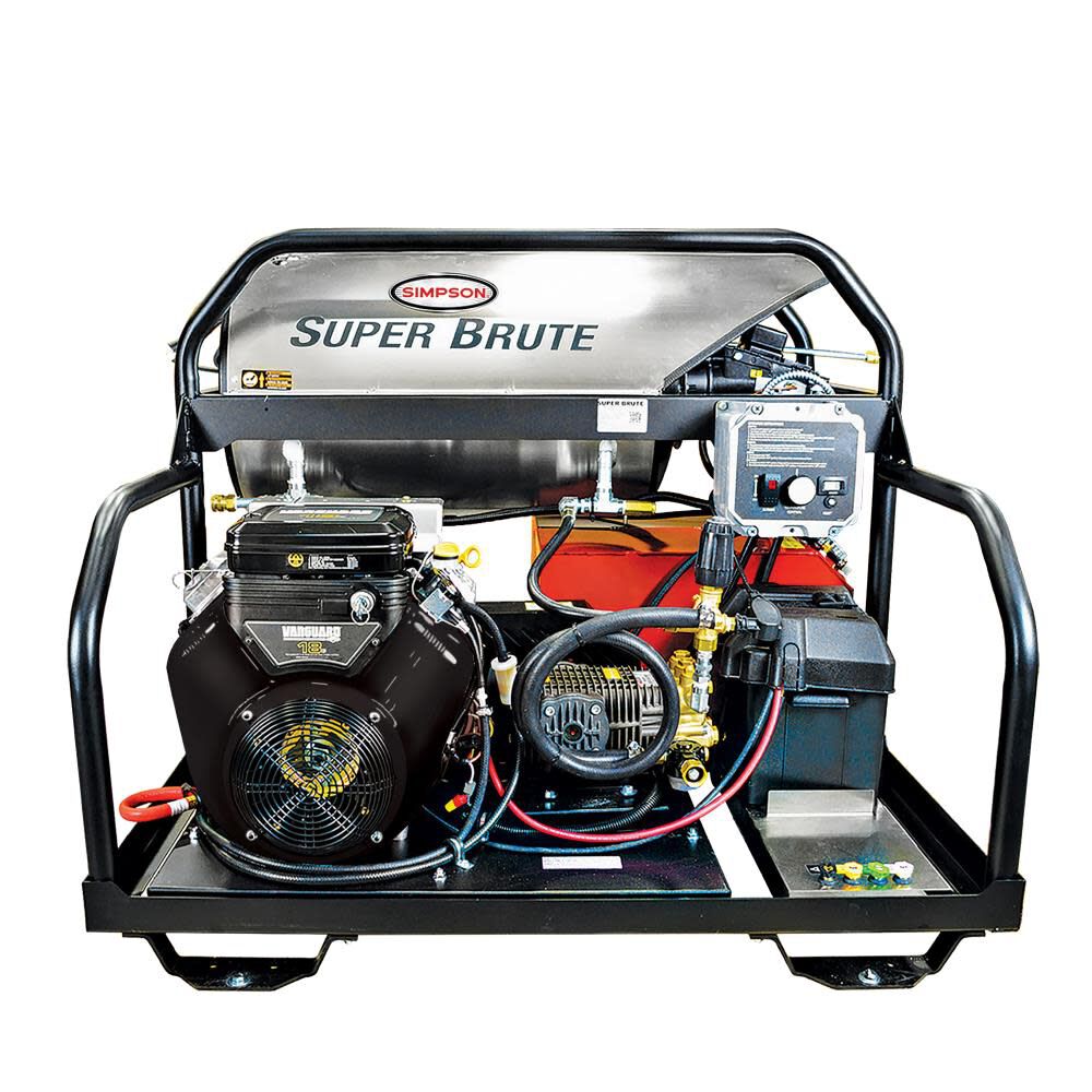 Super Brute 3500 PSI at 5.5 GPM VANGUARD V-Twin with COMET Triplex Plunger Pump Hot Water Professional Gas Pressure Washer 65110