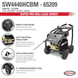 Super Pro Roll Cage Pressure Washer Cold Water Professional Belt Drive Gas SW4440HCBDM