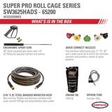 SuperPro Roll Cage Cold Water Professional Gas Pressure Washer 3600 PSI 65200