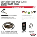 SuperPro Roll Cage Cold Water Professional Gas Pressure Washer 4400 PSI SW4440HCDM