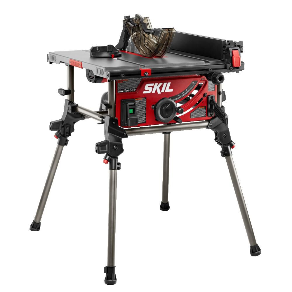 10-in 15-Amp 120-Volt Corded Portable Jobsite Table Saw with Folding Stand TS6307-00