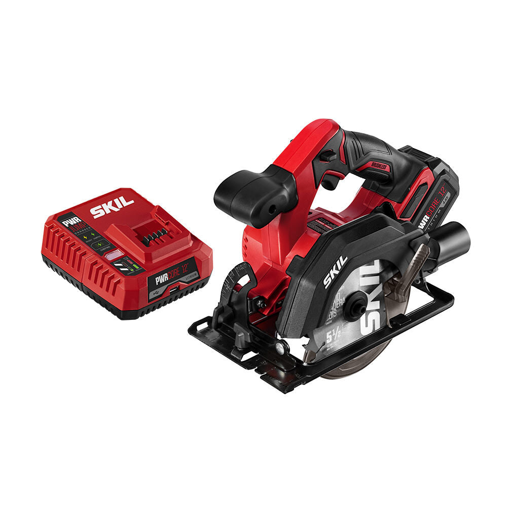 12-volt 5-1/2-in Brushless Cordless Circular Saw (1-Battery & Charger Included) CR541802