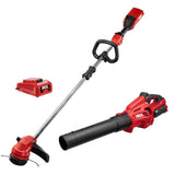 PWR CORE 40-volt Cordless Battery String Trimmer and Leaf Blower Combo Kit 2.5 Ah (Battery & Charger Included) CB7478C-11