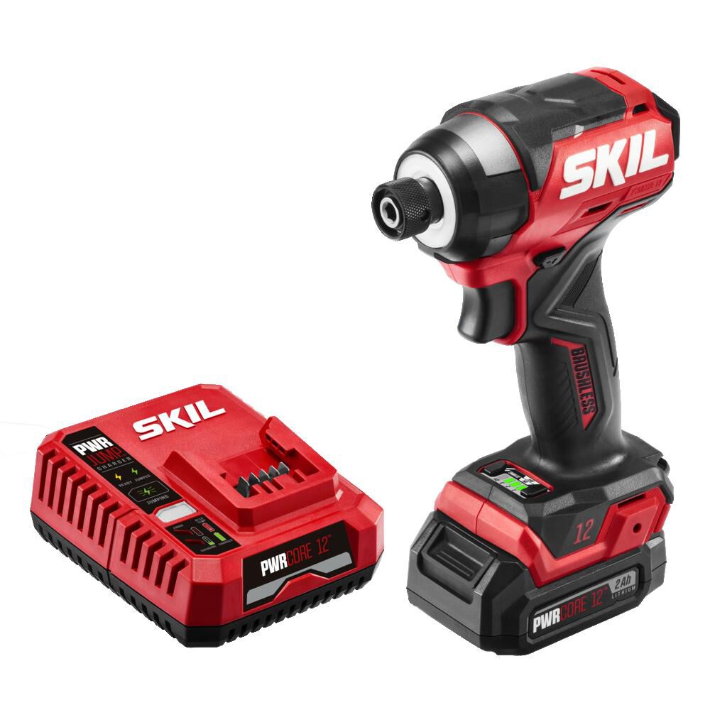 12-volt 1/4-in Brushless Cordless Impact Driver (1-Battery Included, Charger Included) ID6744A-10