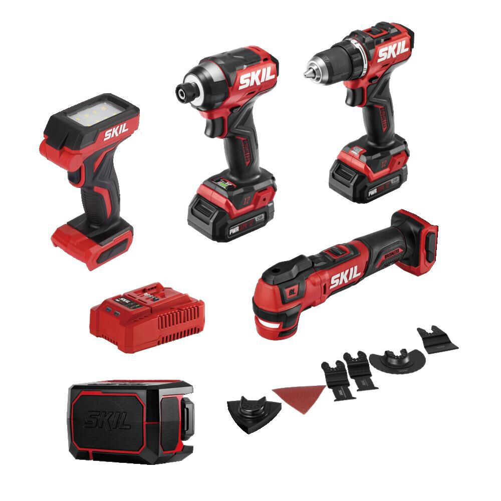 12-volt 5-Tool Brushless Power Tool Combo Kit (2-Batteries Included and Charger Included) CB8368A-20