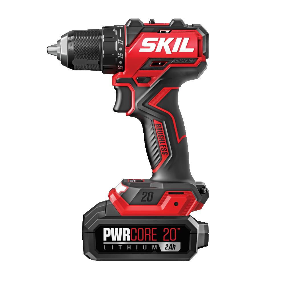 PWR CORE Compact 20-volt 1/2-in Brushless Cordless Drill (1-Battery Included, Charger Included) DL6293B-10