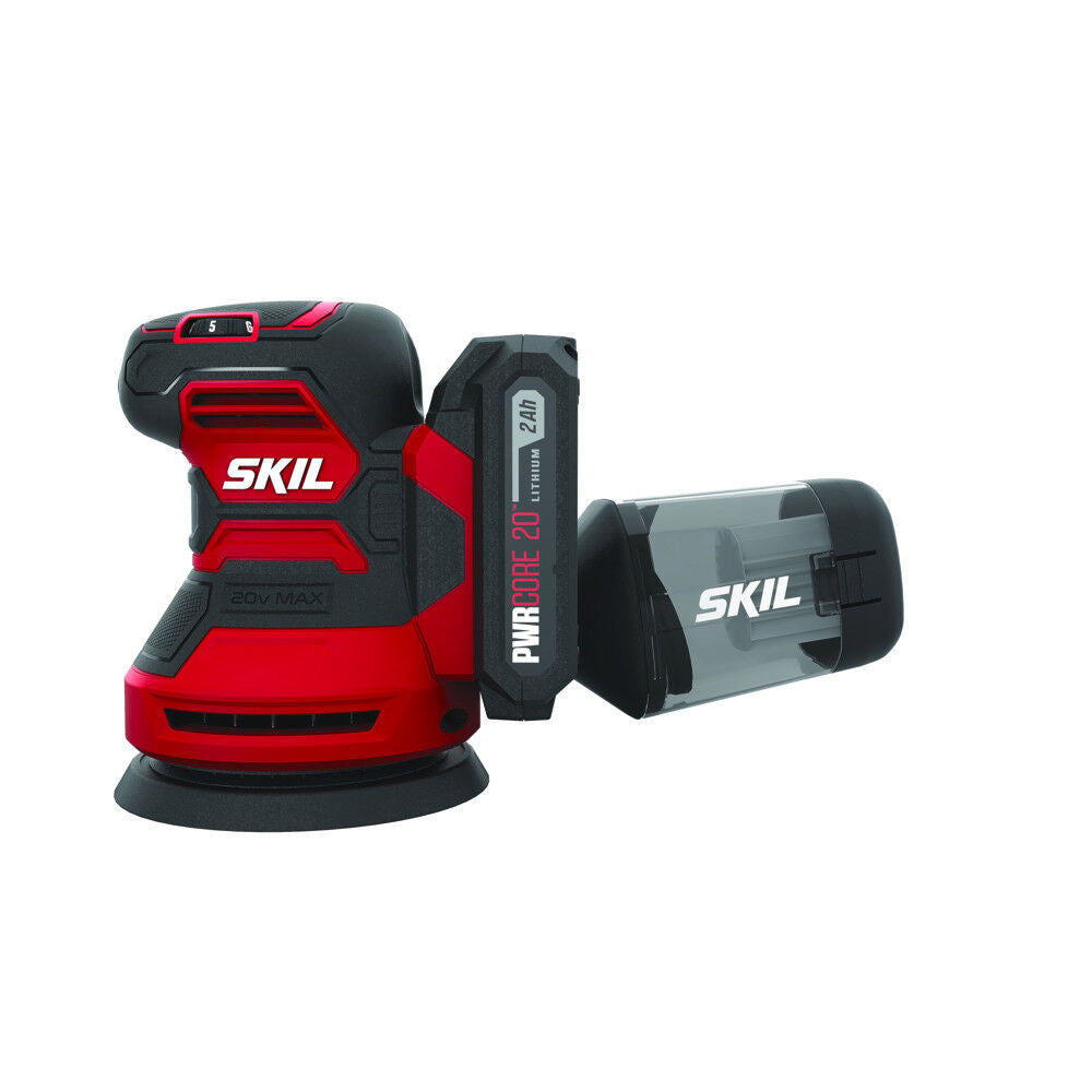 PWR CORE 20-Volt Cordless Variable Speed Random Orbital Sander with Dust Management (Battery Included) SR6604B-10