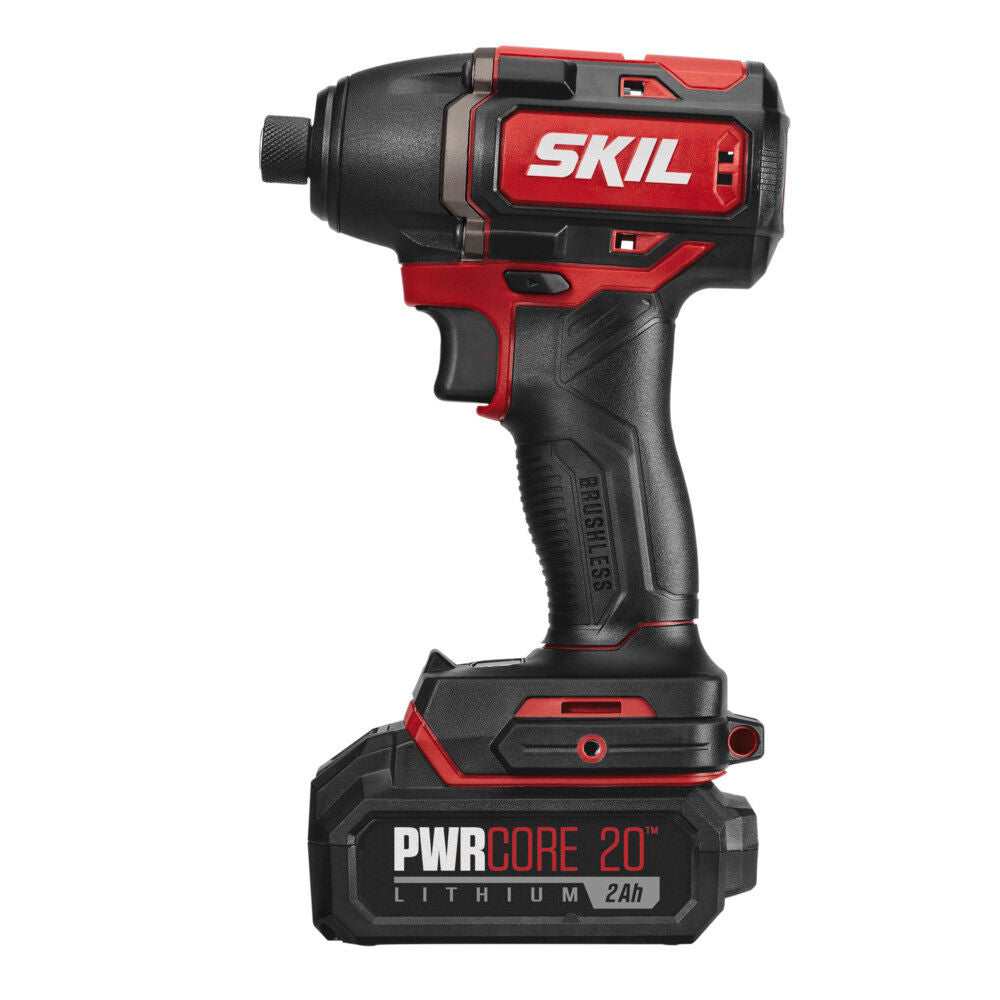 PWR CORE 20-volt 1/4-in Brushless Cordless Impact Driver (1-Battery Included, Charger Included) ID573902