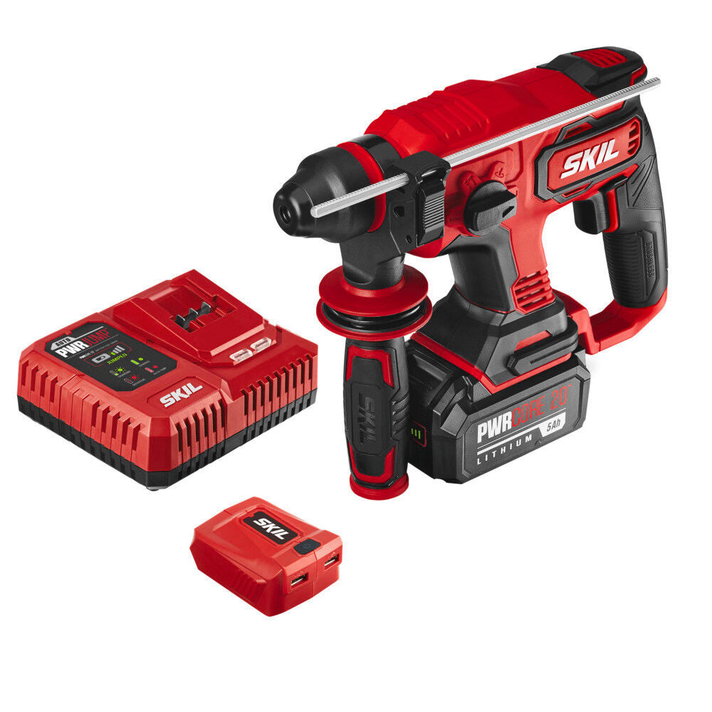 PWR CORE 20-volt Sds-plus Variable Speed Cordless Rotary Hammer Drill(1-Battery Included) RH1704-1A