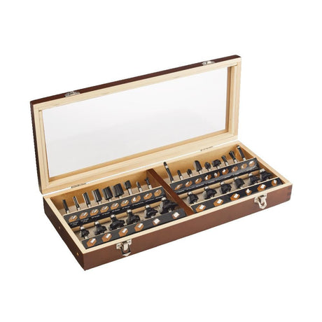 30-Piece Carbide-tipped Router Bit Set 91030