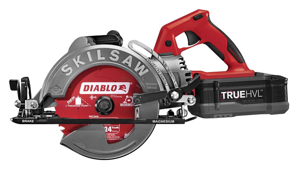 7 1/4in TRUEHVL Worm Drive Saw Kit Diablo Blade SPTH77M-12