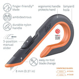 Manual Box Cutter 8Mm 1-Blade Retractable Utility Knife 10400