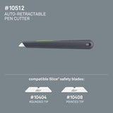 Auto-Retractable Pen Cutter 6.5Mm 1-Blade Retractable Utility Knife 10512