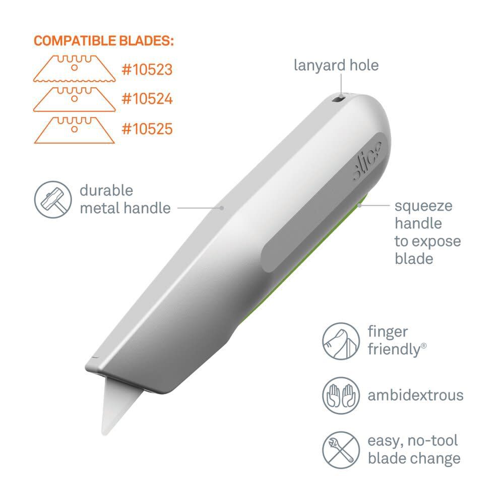 Squeeze Knife Auto Retractable Metal Handle 10493