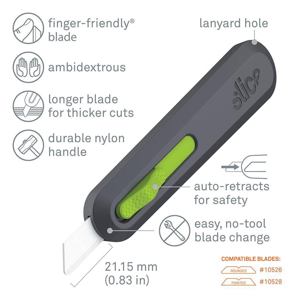 Auto-Retractable 12Mm 1-Blade Retractable Utility Knife 10554