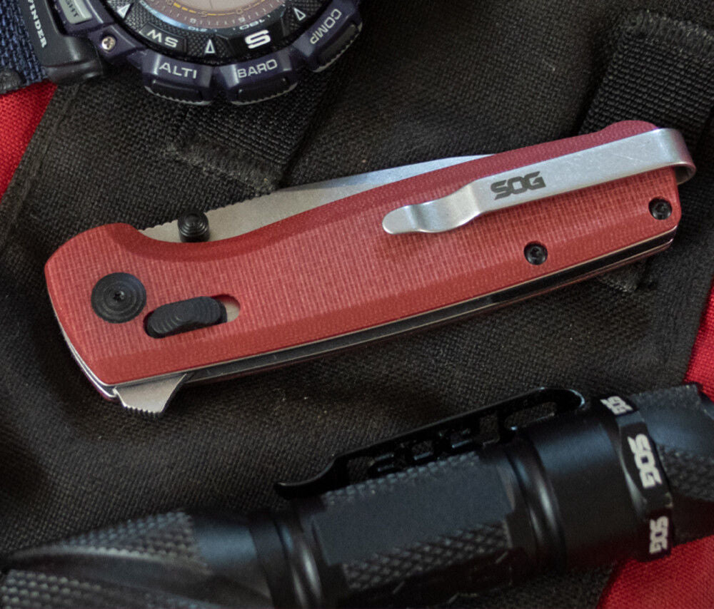 Terminus XR G10 Folding Knife Crimson Red SOG-TM1023-CP