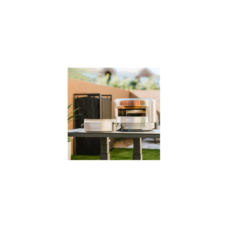 Stove Dual Wood/Gas Fired Stainless Steel Pi Pizza Oven PIZZA-OVEN-12-BURNER