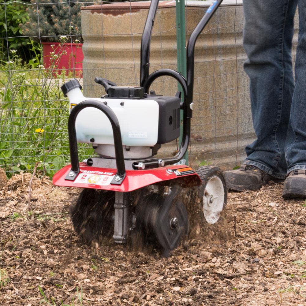 10 Inch 43Cc Gas 2-Cycle Cultivator with CARB Compliant SCV43