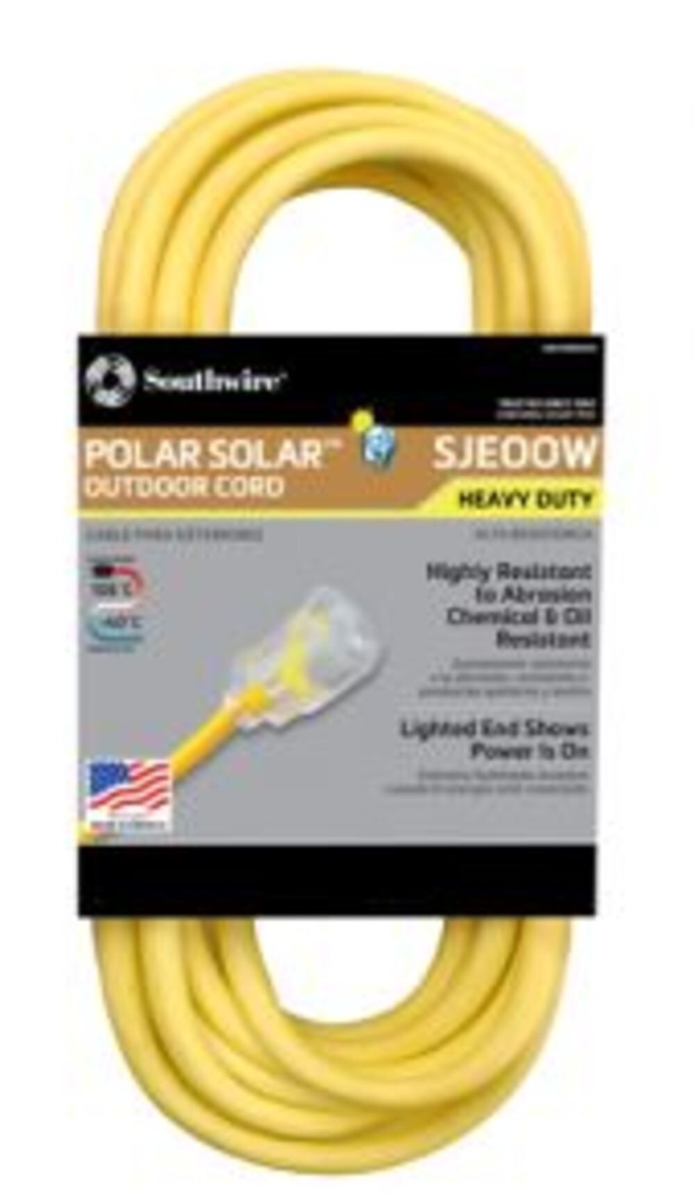 16/3 Insulated Outdoor Extension Cord with Lighted End 50-Foot 1288SW0002