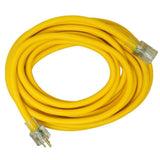 50 ft 12/3 SEOOW Heavy-Duty Outdoor Extension Cord Yellow 1768SW0002