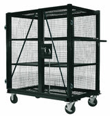 Caged Security Cart Knock Down Stor Mac 60in 1500lb Capacity KDSM-60