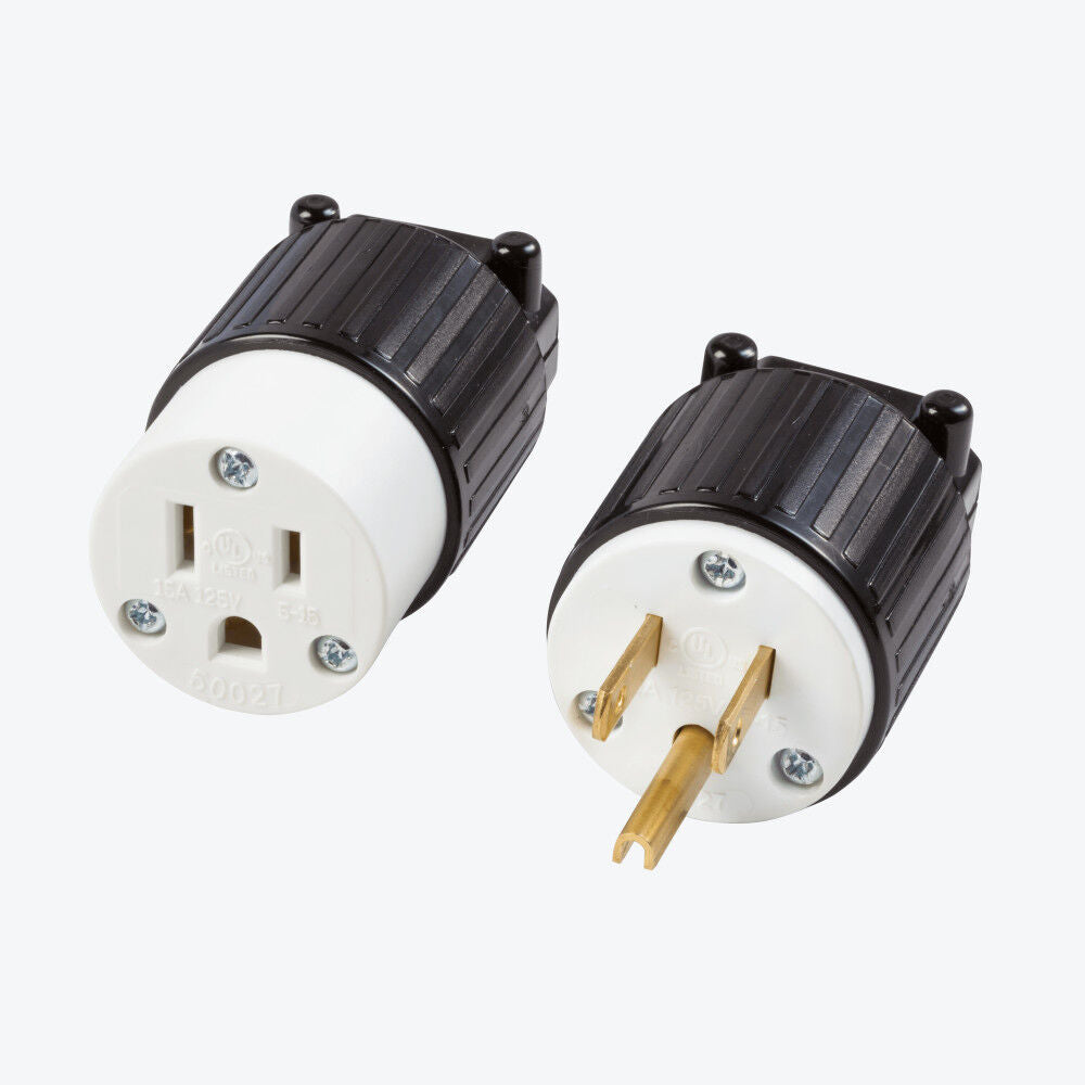 CEP Black/White 125V 15A 1 Phase NEMA 5-15R UG Plug 515-P