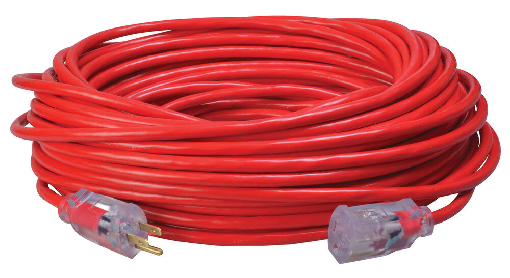 Extension Cord Lighted End 14/3 SJTW 100' 2489SW8804