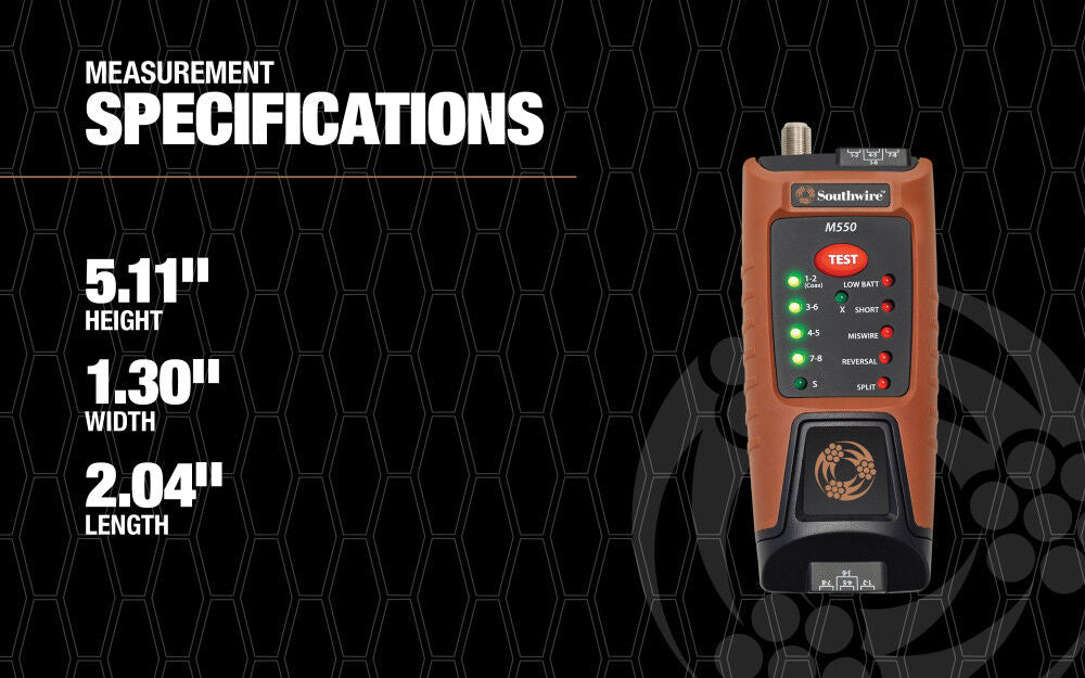 M550 Continuity Tester for Data & Coax Cables M550